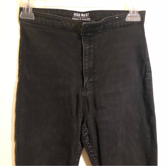 H&M Girls Black High Waist Jeggings, girls size 13-14Y. - Picture 3 of 5